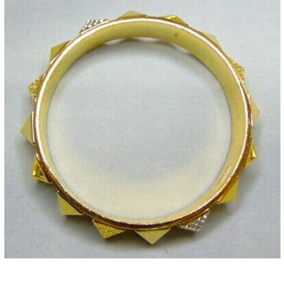 Gorgeous Coach Statement Braclet Cuff Pyramid DESIGN substantial piece 💜 - Picture 4 of 9